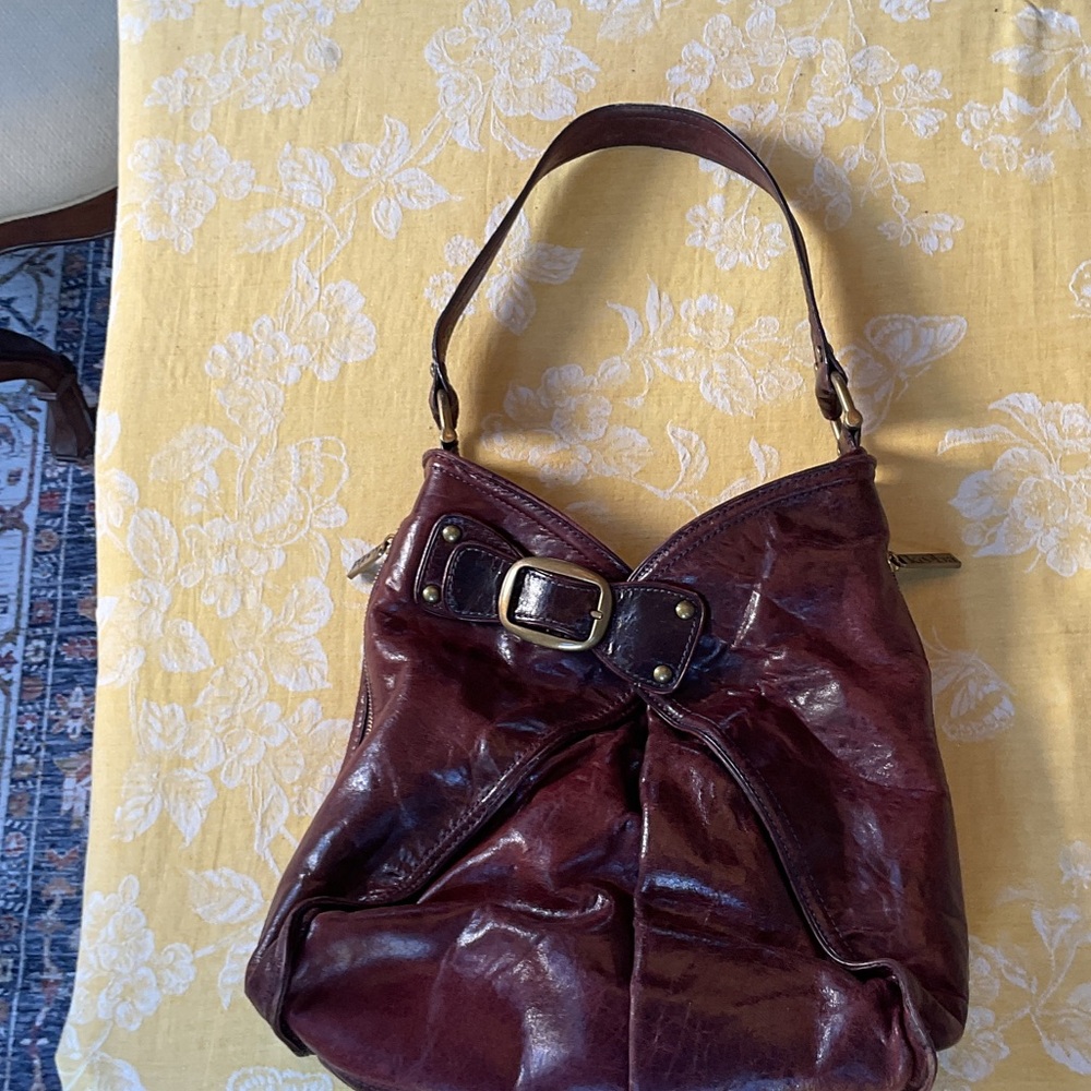 Kooba Deep Burgundy Leather Shoulder Bag - Picture 10 of 10
